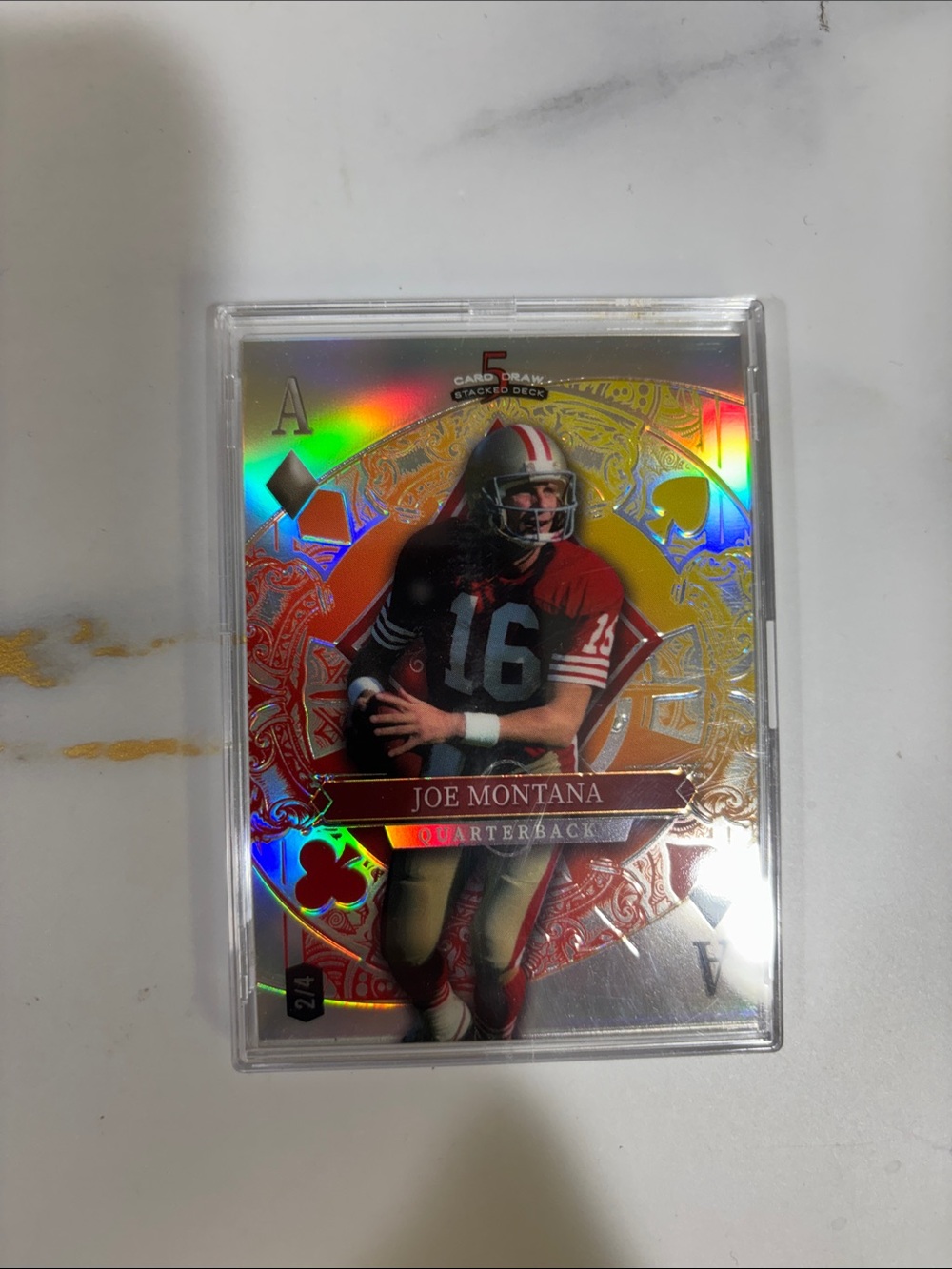 Joe Montana Football Trading Card 2 of 4 Wild Card